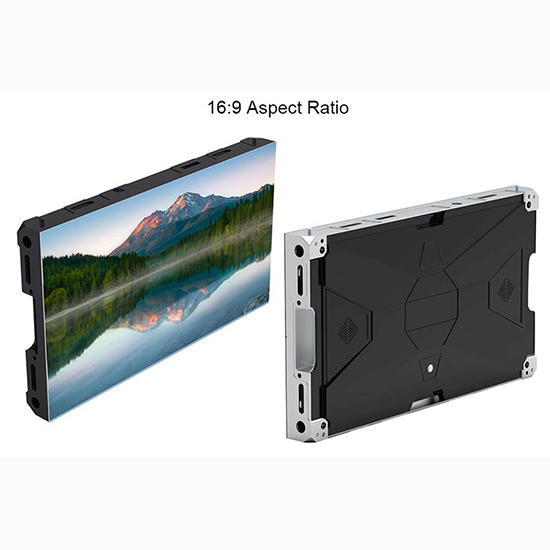 LSA Series ներսի HD 4K և 2k LED հեռուստացույց ՝ 16: 9 Aspect Ratio դիմային ծառայության վահանակով Փոքր Pixel սկիպիդար LED վիդեո պատի ցուցադրմամբ